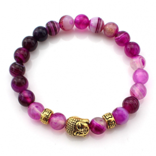 Armband-Edelsteen-Roze